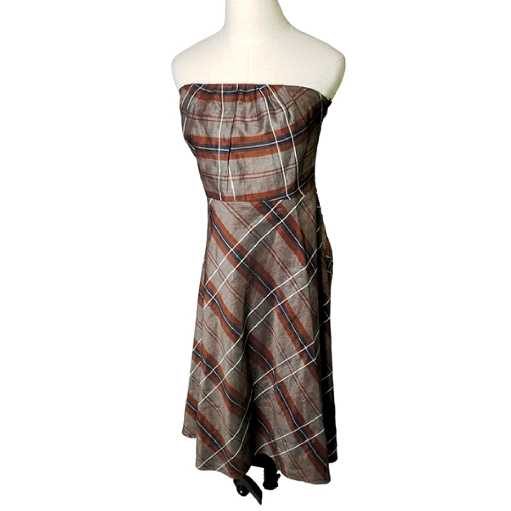 Banana Republic Brown Strapless Dress